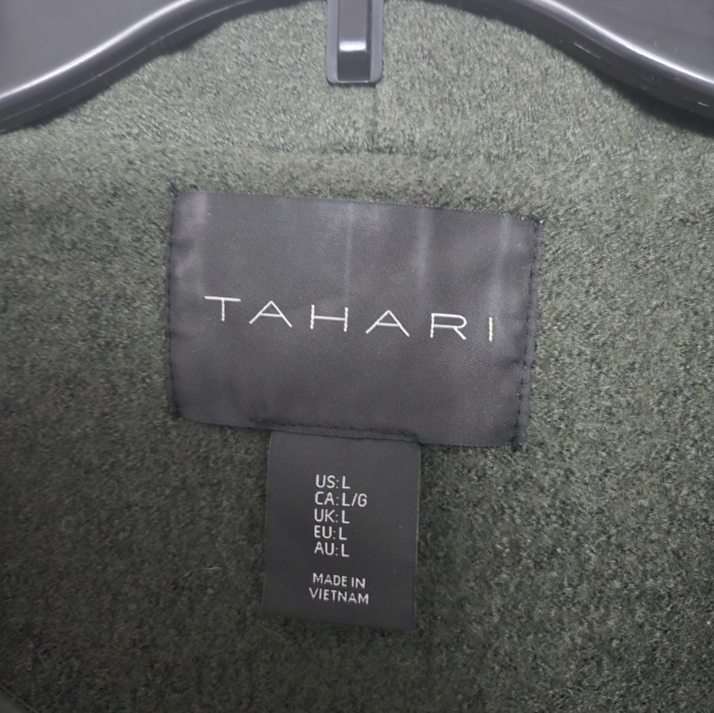 NWOT Tahari Wool Vest (Dk Olive Green) - Picture 3 of 5